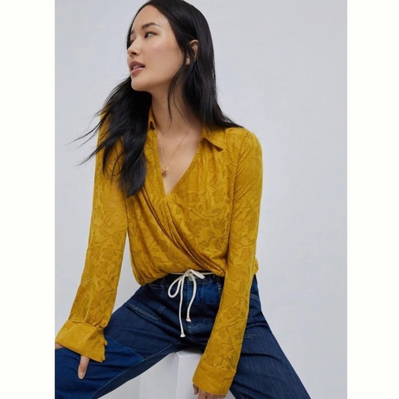 Anthropologie Tops - Anthropologie Maeve Lydia Wrap Top Small
